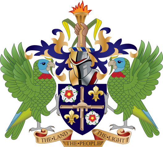 armorial of Saint Lucia