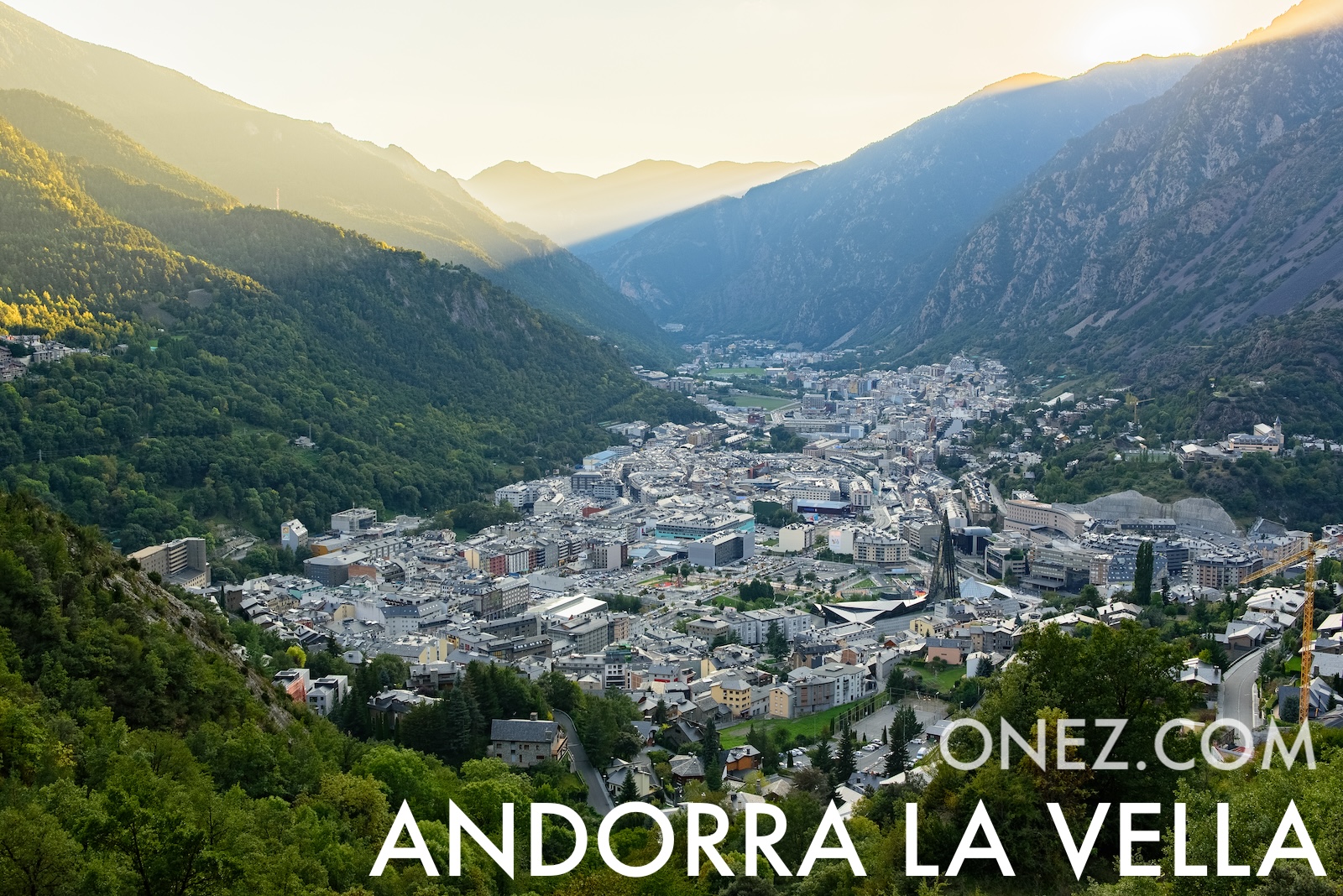 Andorra la Vella, capital city of Andorra Andorra la Vella, capital city of Andorra
